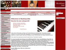 Tablet Screenshot of musikhaus-sitte.de
